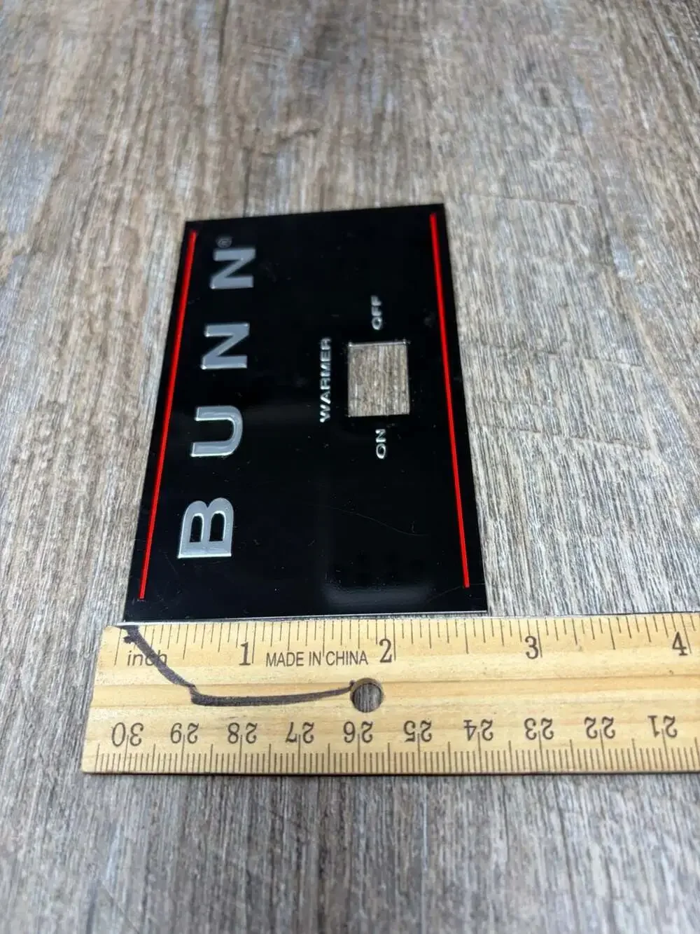 BUNN Coffee Maker Warmer Switch Plate for Model GR10-EUC